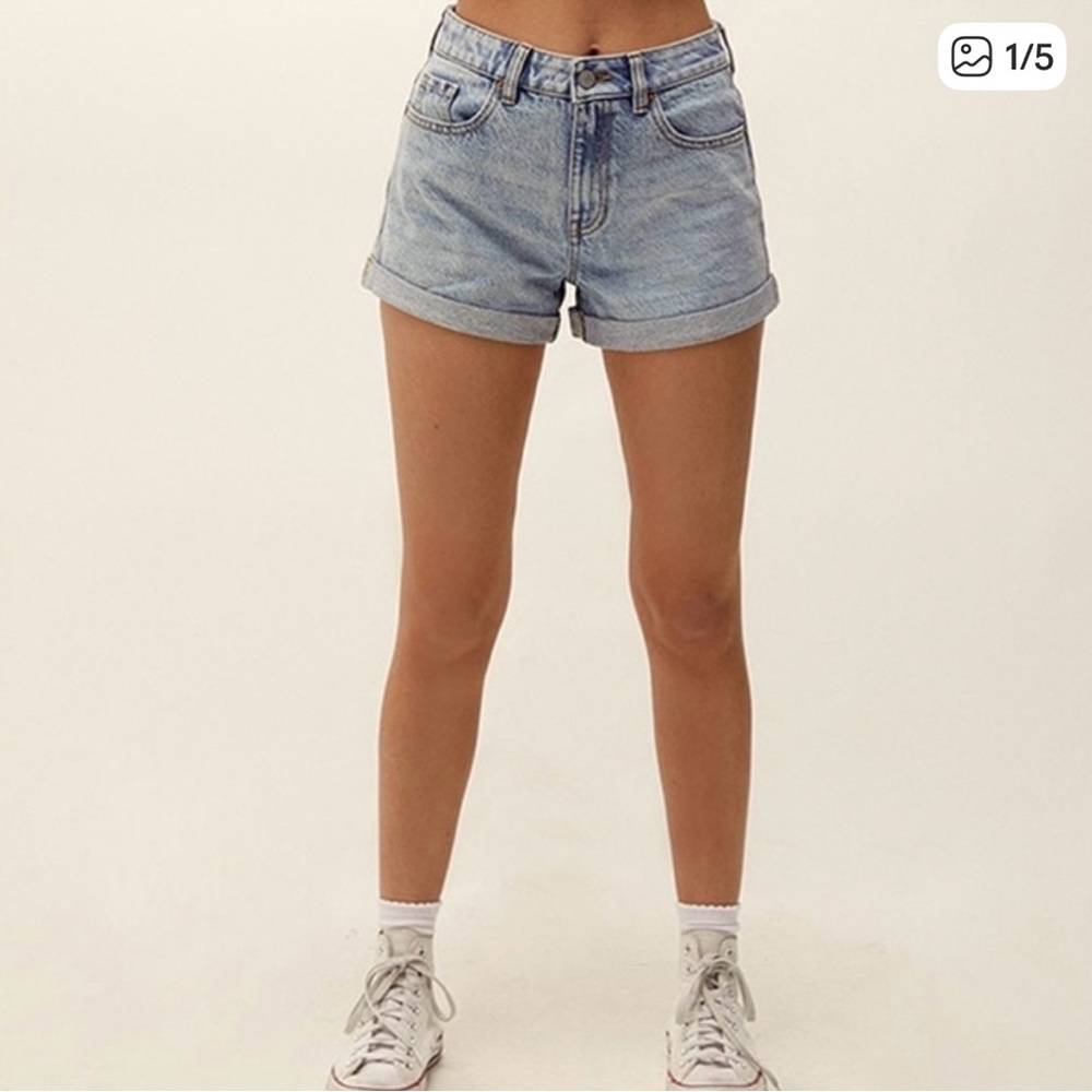 PacSun Light Blue Jean Mom Shorts